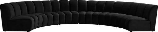 Infinity Black Velvet 6pc. Modular Sectional - Royal Furniture & Gifts (MI) - Multi Location