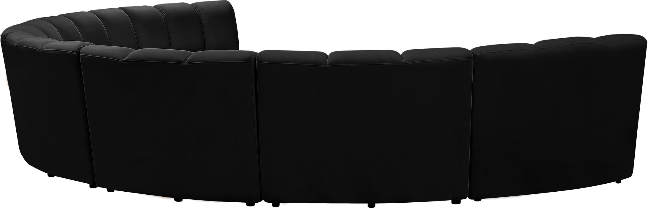Infinity Black Velvet 7pc. Modular Sectional - Royal Furniture & Gifts (MI) - Multi Location