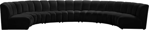 Infinity Black Velvet 7pc. Modular Sectional - Royal Furniture & Gifts (MI) - Multi Location