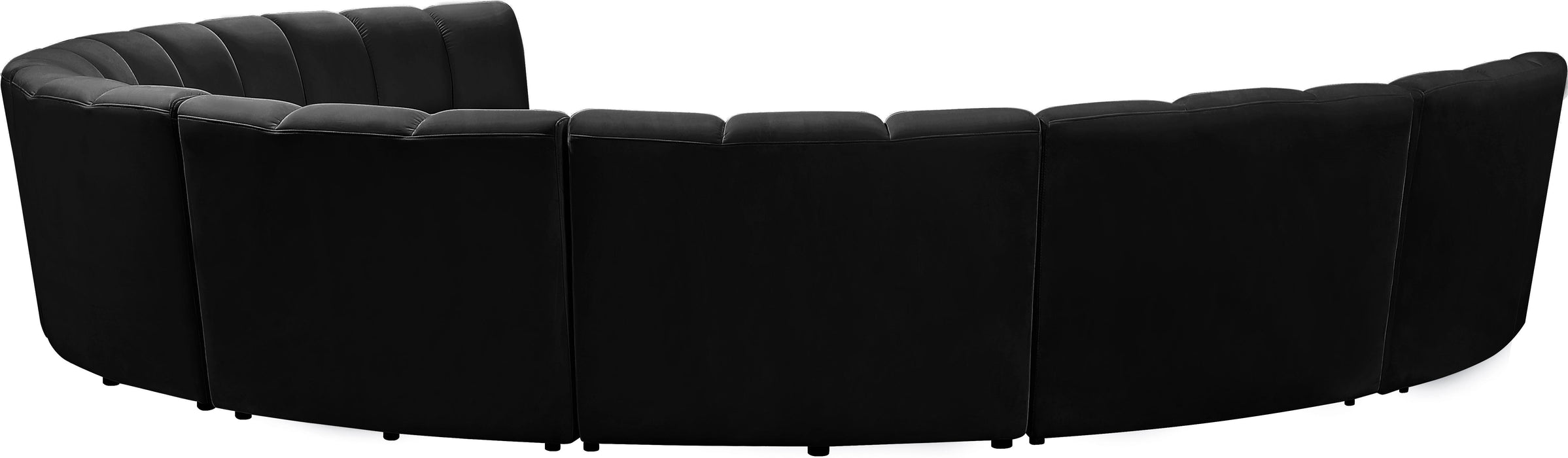 Infinity Black Velvet 8pc. Modular Sectional - Royal Furniture & Gifts (MI) - Multi Location