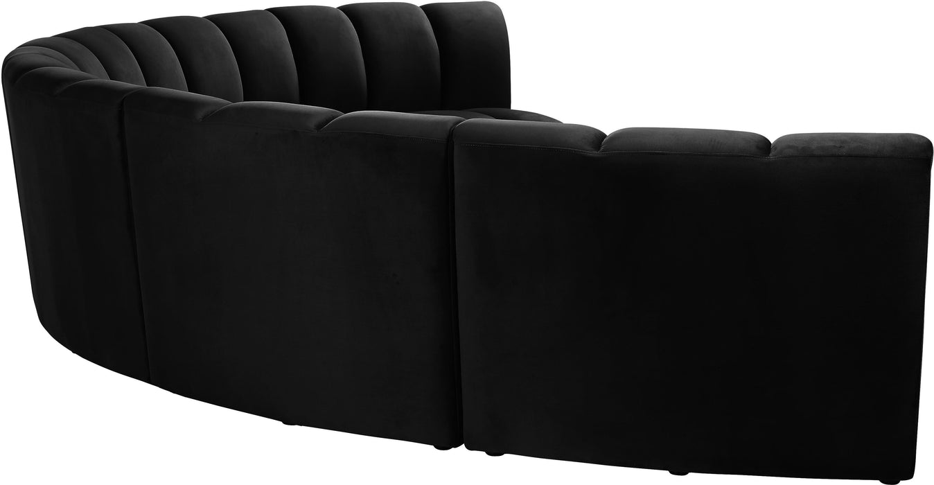 Infinity Black Velvet 6pc. Modular Sectional - Royal Furniture & Gifts (MI) - Multi Location