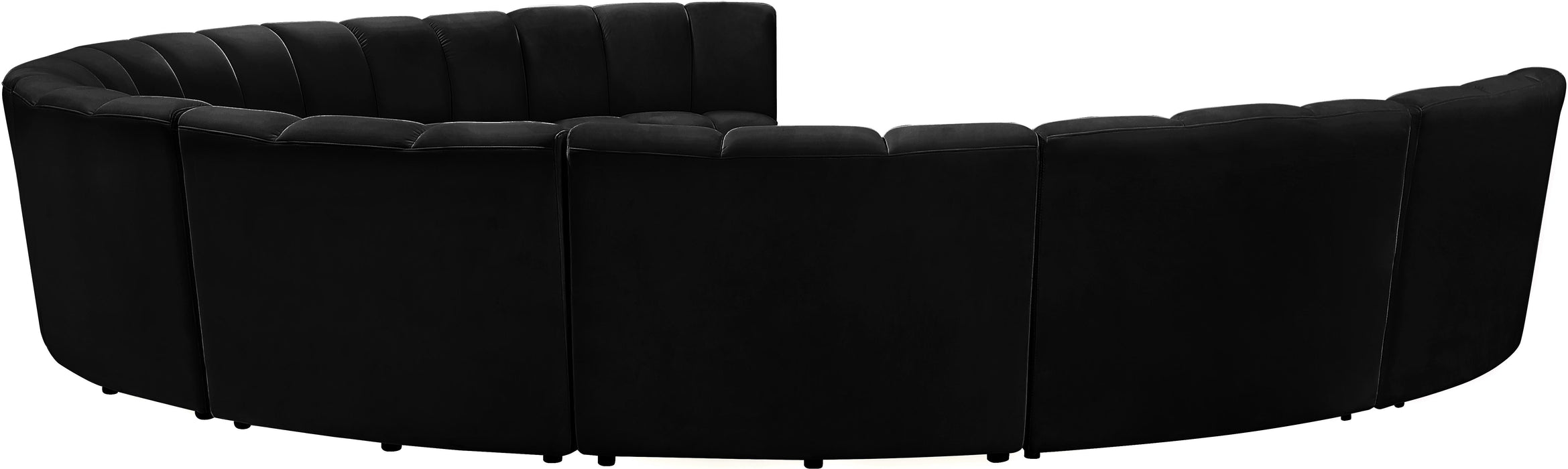 Infinity Black Velvet 9pc. Modular Sectional - Royal Furniture & Gifts (MI) - Multi Location