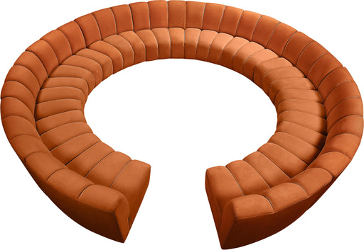 Infinity Cognac Velvet 12pc. Modular Sectional - Royal Furniture & Gifts (MI) - Multi Location