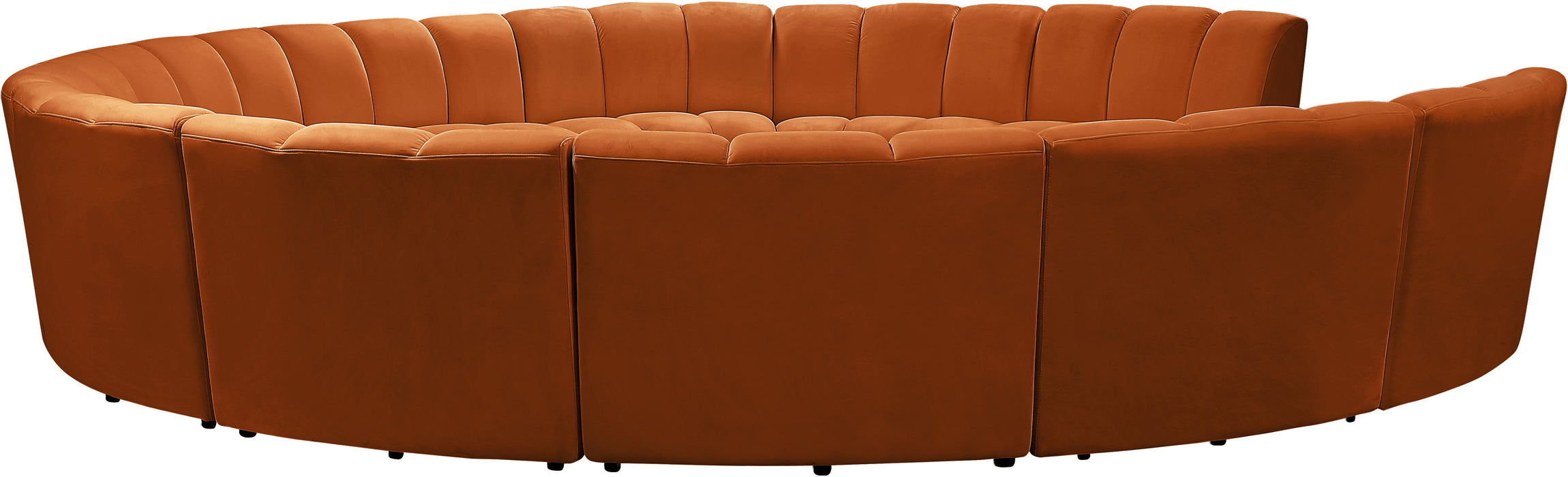 Infinity Cognac Velvet 11pc. Modular Sectional - Royal Furniture & Gifts (MI) - Multi Location