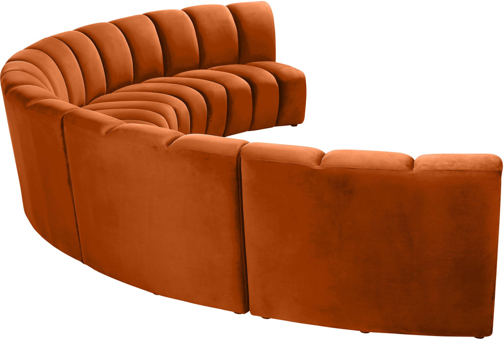 Infinity Cognac Velvet 5pc. Modular Sectional - Royal Furniture & Gifts (MI) - Multi Location