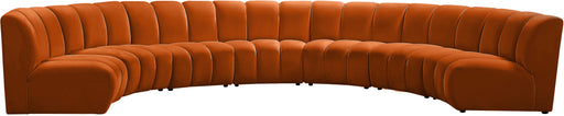 Infinity Cognac Velvet 7pc. Modular Sectional - Royal Furniture & Gifts (MI) - Multi Location