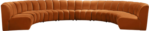 Infinity Cognac Velvet 8pc. Modular Sectional - Royal Furniture & Gifts (MI) - Multi Location