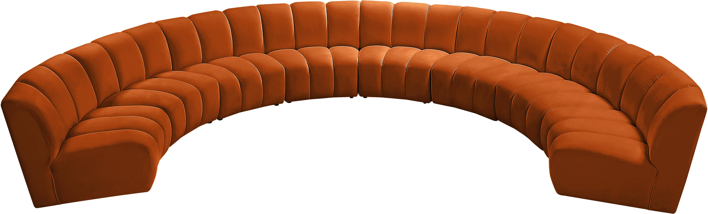 Infinity Cognac Velvet 8pc. Modular Sectional - Royal Furniture & Gifts (MI) - Multi Location