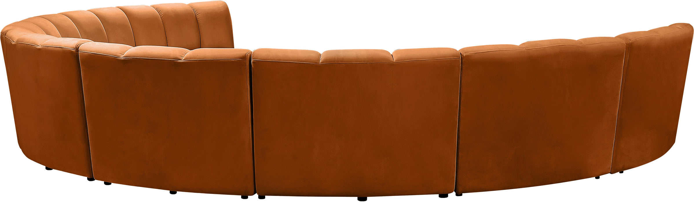 Infinity Cognac Velvet 8pc. Modular Sectional - Royal Furniture & Gifts (MI) - Multi Location