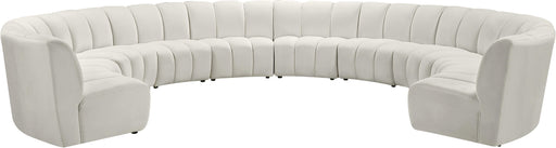 Infinity Cream Velvet 10pc. Modular Sectional - Royal Furniture & Gifts (MI) - Multi Location