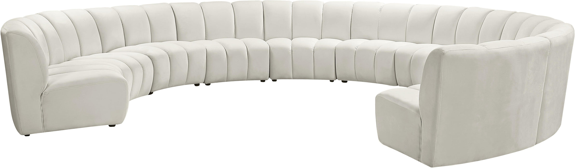 Infinity Cream Velvet 10pc. Modular Sectional - Royal Furniture & Gifts (MI) - Multi Location