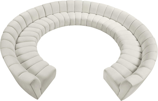 Infinity Cream Velvet 11pc. Modular Sectional - Royal Furniture & Gifts (MI) - Multi Location