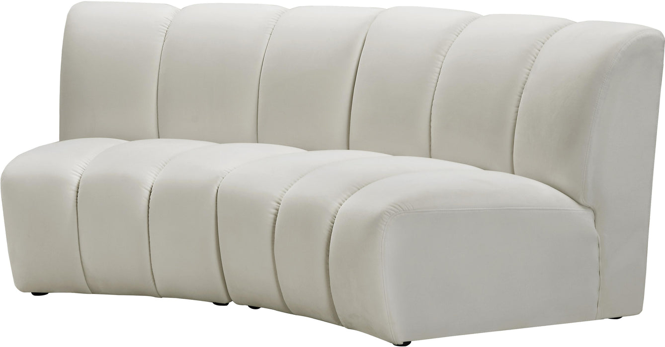 Infinity Cream Velvet 2pc. Modular Sectional - Royal Furniture & Gifts (MI) - Multi Location