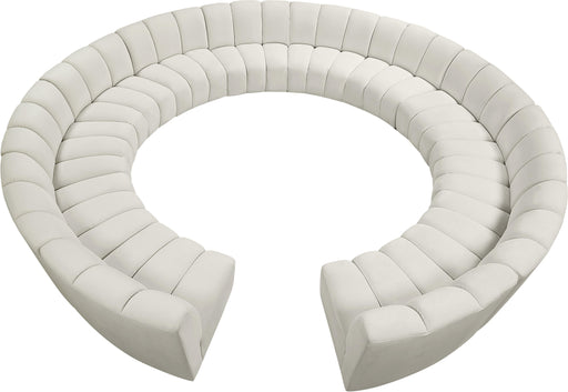 Infinity Cream Velvet 12pc. Modular Sectional - Royal Furniture & Gifts (MI) - Multi Location