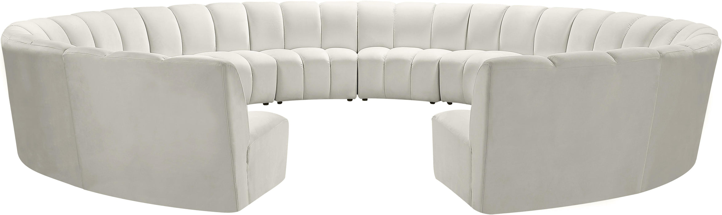 Infinity Cream Velvet 12pc. Modular Sectional - Royal Furniture & Gifts (MI) - Multi Location