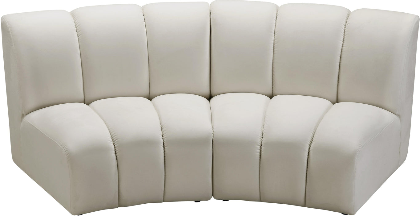 Infinity Cream Velvet 2pc. Modular Sectional - Royal Furniture & Gifts (MI) - Multi Location