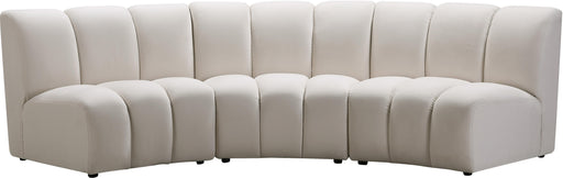 Infinity Cream Velvet 3pc. Modular Sectional - Royal Furniture & Gifts (MI) - Multi Location