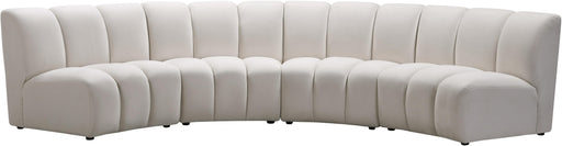 Infinity Cream Velvet 4pc. Modular Sectional - Royal Furniture & Gifts (MI) - Multi Location