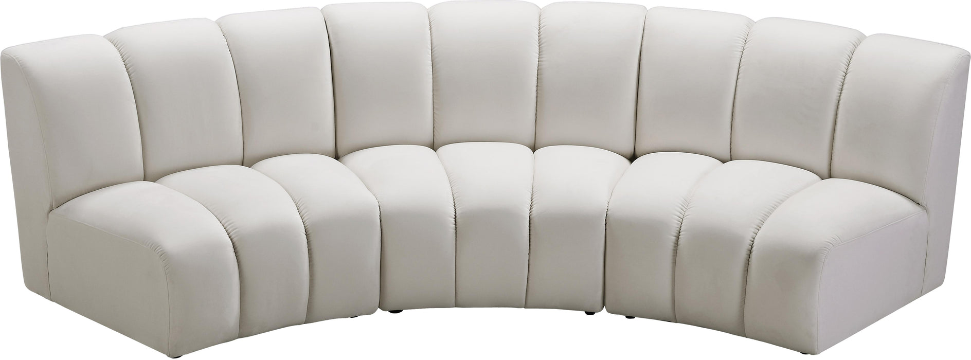 Infinity Cream Velvet 3pc. Modular Sectional - Royal Furniture & Gifts (MI) - Multi Location