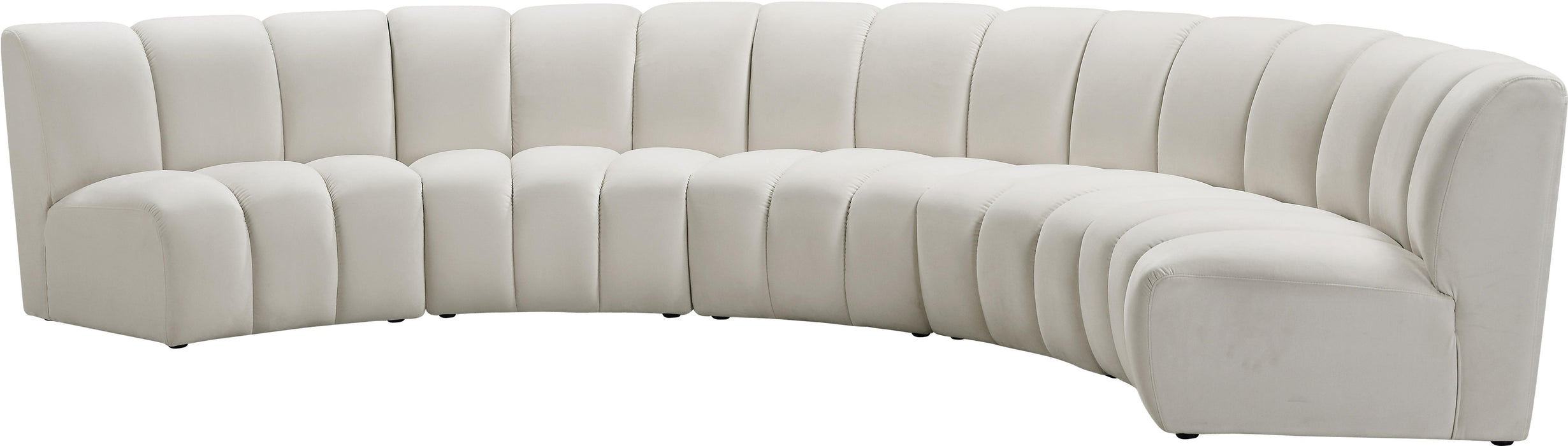 Infinity Cream Velvet 5pc. Modular Sectional - Royal Furniture & Gifts (MI) - Multi Location
