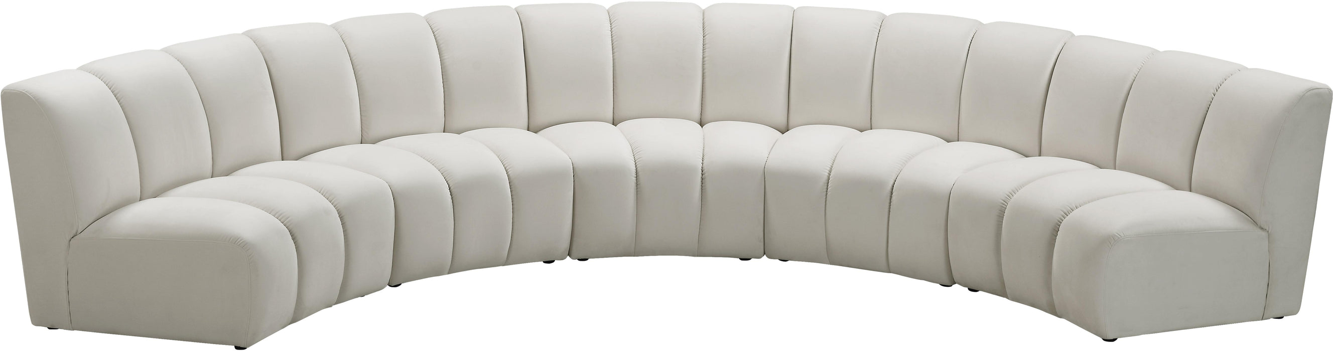 Infinity Cream Velvet 5pc. Modular Sectional - Royal Furniture & Gifts (MI) - Multi Location