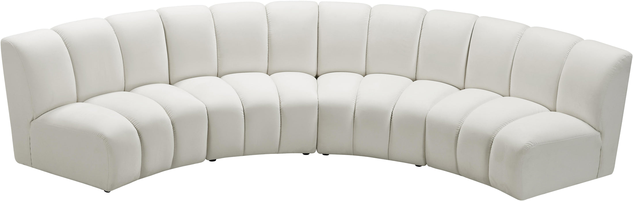 Infinity Cream Velvet 4pc. Modular Sectional - Royal Furniture & Gifts (MI) - Multi Location