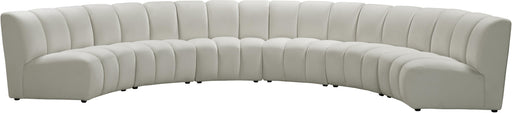 Infinity Cream Velvet 6pc. Modular Sectional - Royal Furniture & Gifts (MI) - Multi Location