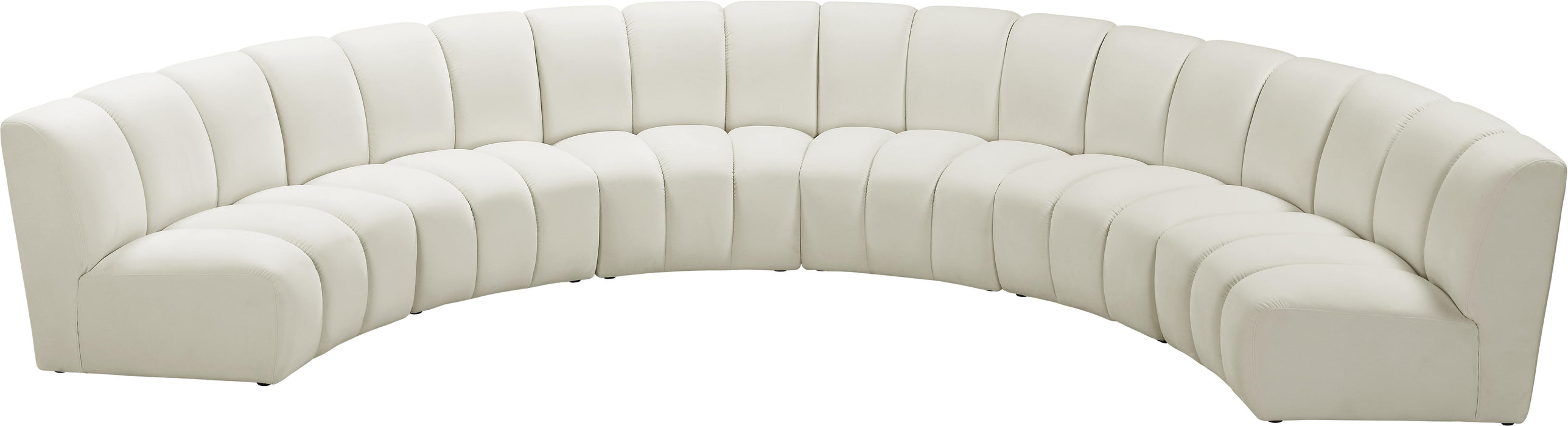Infinity Cream Velvet 6pc. Modular Sectional - Royal Furniture & Gifts (MI) - Multi Location