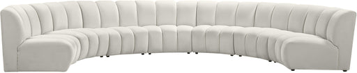Infinity Cream Velvet 7pc. Modular Sectional - Royal Furniture & Gifts (MI) - Multi Location