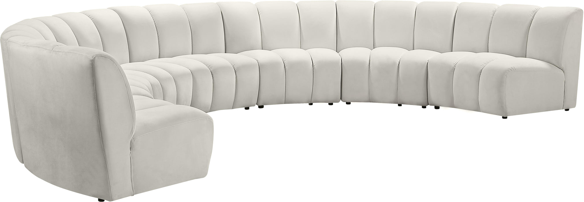 Infinity Cream Velvet 7pc. Modular Sectional - Royal Furniture & Gifts (MI) - Multi Location