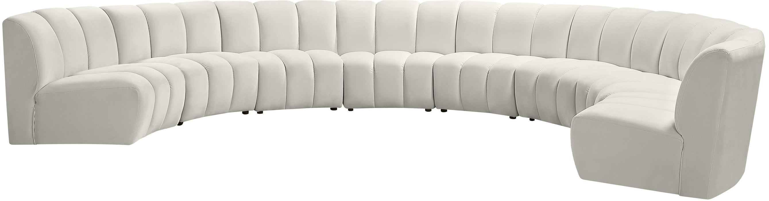 Infinity Cream Velvet 8pc. Modular Sectional - Royal Furniture & Gifts (MI) - Multi Location