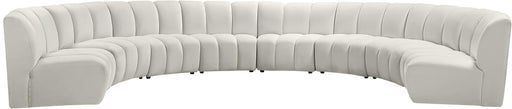 Infinity Cream Velvet 8pc. Modular Sectional - Royal Furniture & Gifts (MI) - Multi Location