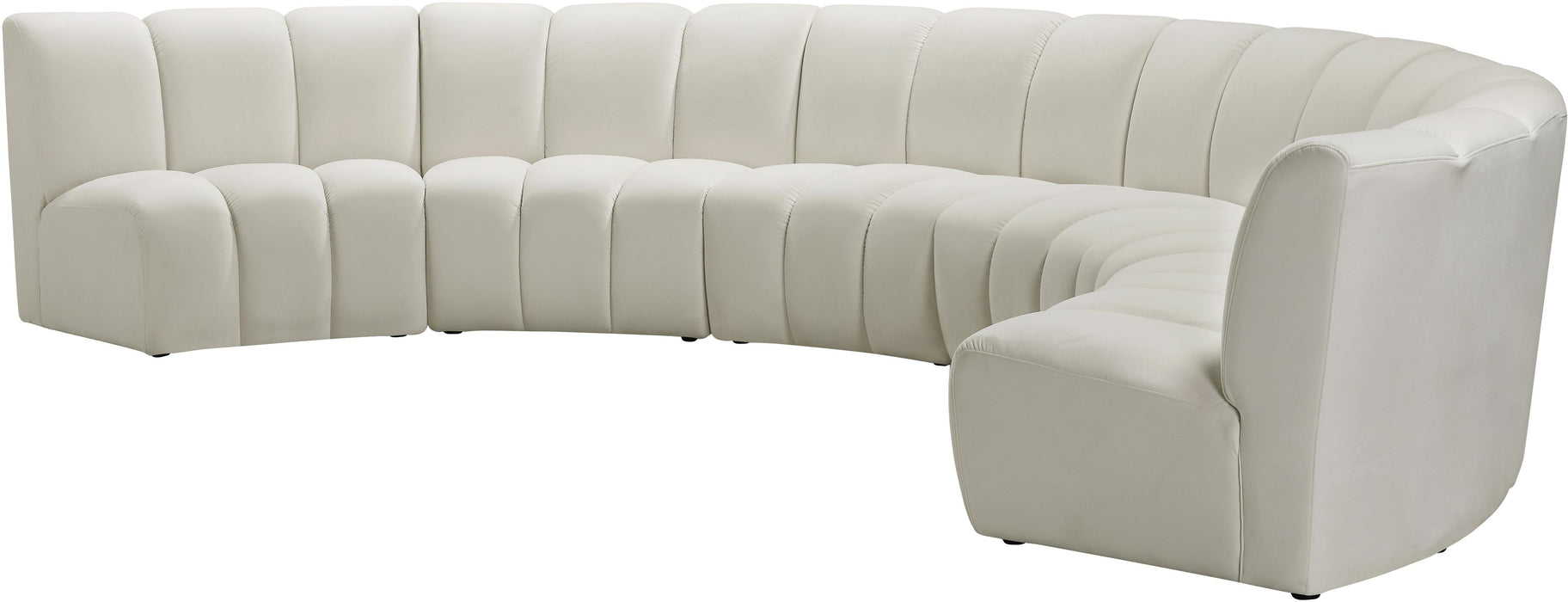 Infinity Cream Velvet 6pc. Modular Sectional - Royal Furniture & Gifts (MI) - Multi Location