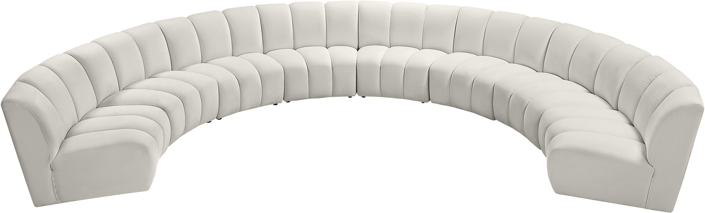 Infinity Cream Velvet 8pc. Modular Sectional - Royal Furniture & Gifts (MI) - Multi Location