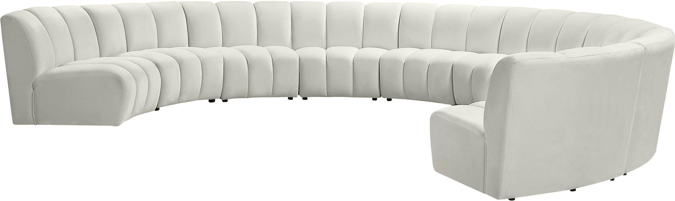 Infinity Cream Velvet 9pc. Modular Sectional - Royal Furniture & Gifts (MI) - Multi Location