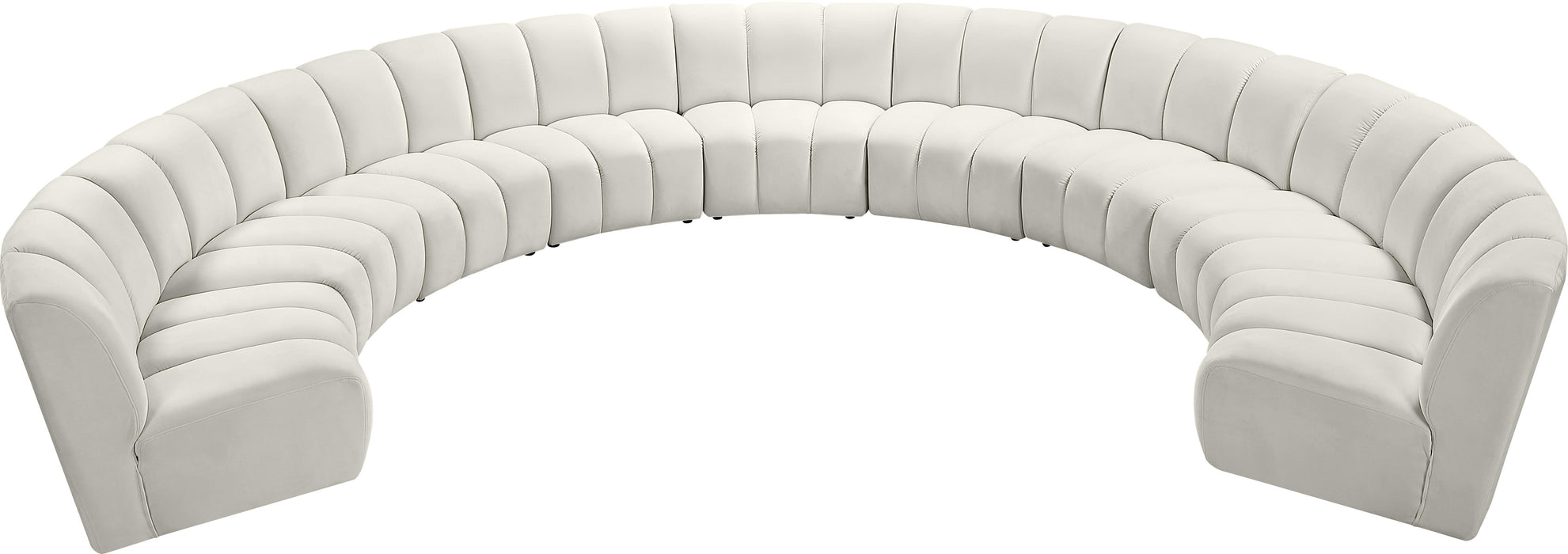 Infinity Cream Velvet 9pc. Modular Sectional - Royal Furniture & Gifts (MI) - Multi Location
