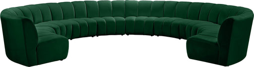 Infinity Green Velvet 10pc. Modular Sectional - Royal Furniture & Gifts (MI) - Multi Location