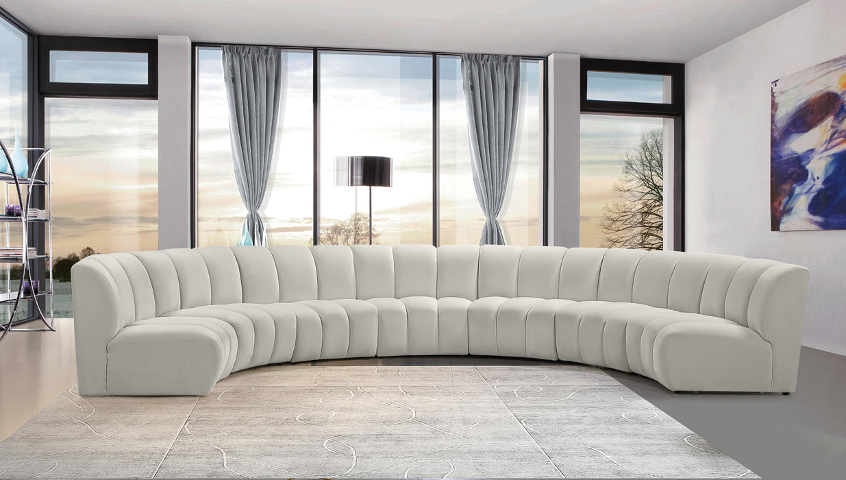 Infinity Cream Velvet 7pc. Modular Sectional - Royal Furniture & Gifts (MI) - Multi Location