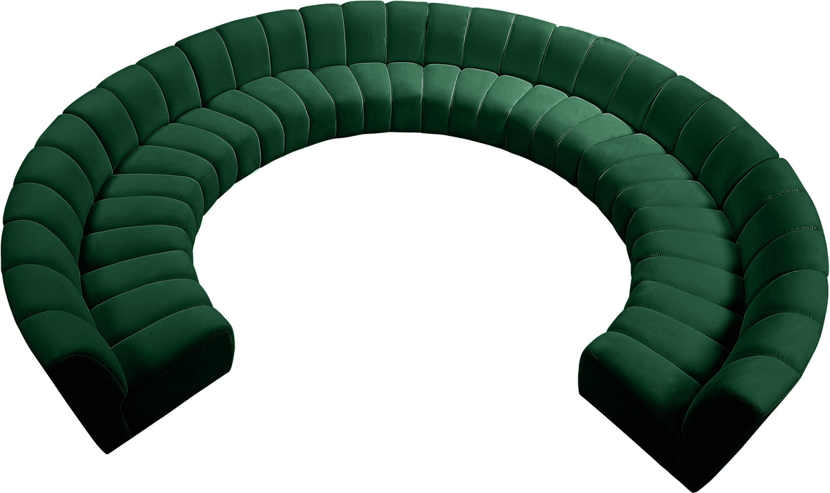 Infinity Green Velvet 10pc. Modular Sectional - Royal Furniture & Gifts (MI) - Multi Location