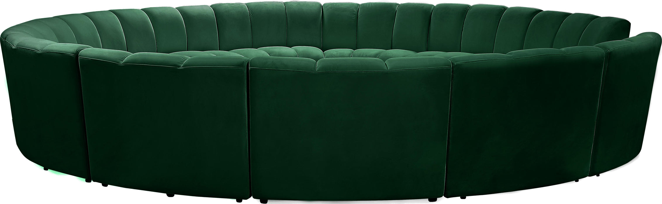 Infinity Green Velvet 12pc. Modular Sectional - Royal Furniture & Gifts (MI) - Multi Location