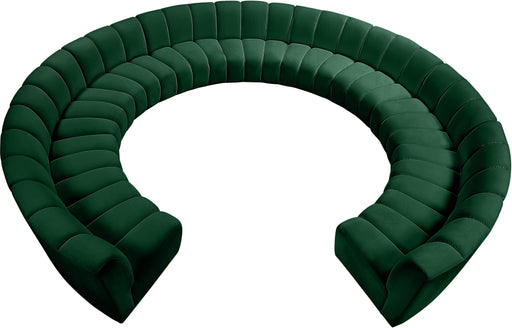 Infinity Green Velvet 11pc. Modular Sectional - Royal Furniture & Gifts (MI) - Multi Location