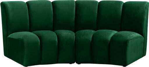 Infinity Green Velvet 2pc. Modular Sectional - Royal Furniture & Gifts (MI) - Multi Location