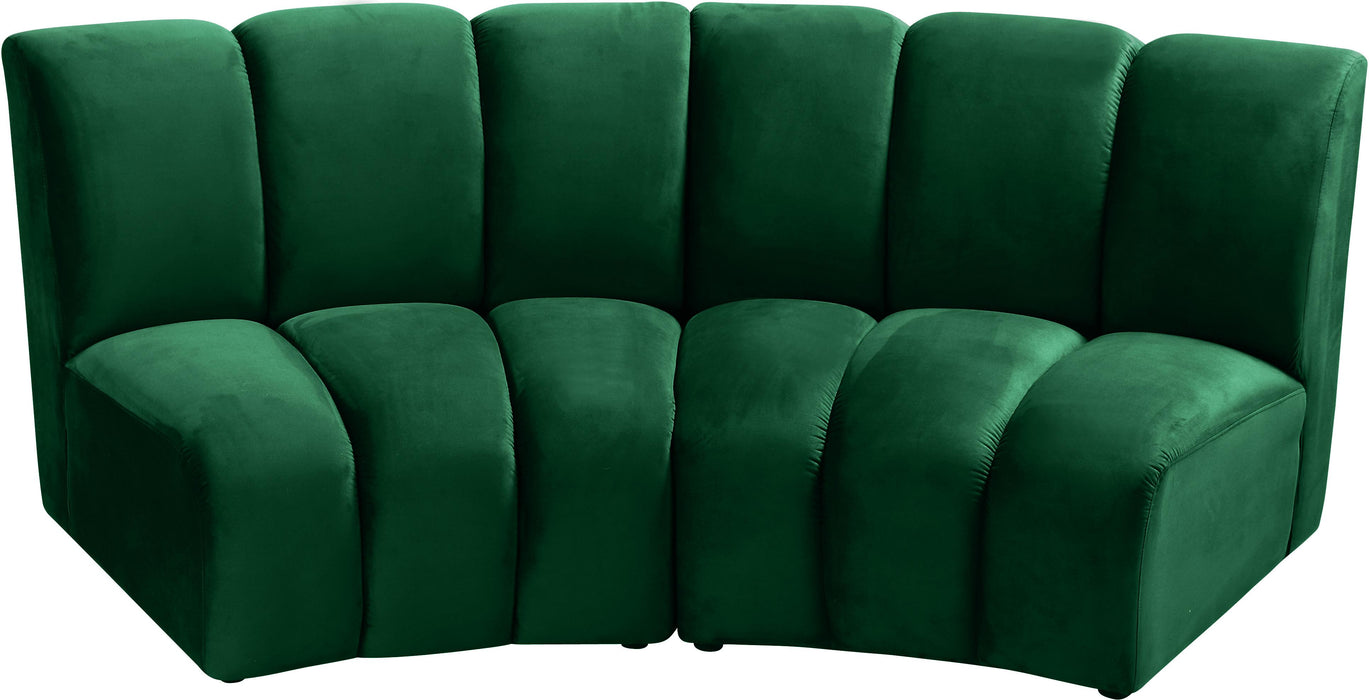 Infinity Green Velvet 2pc. Modular Sectional - Royal Furniture & Gifts (MI) - Multi Location