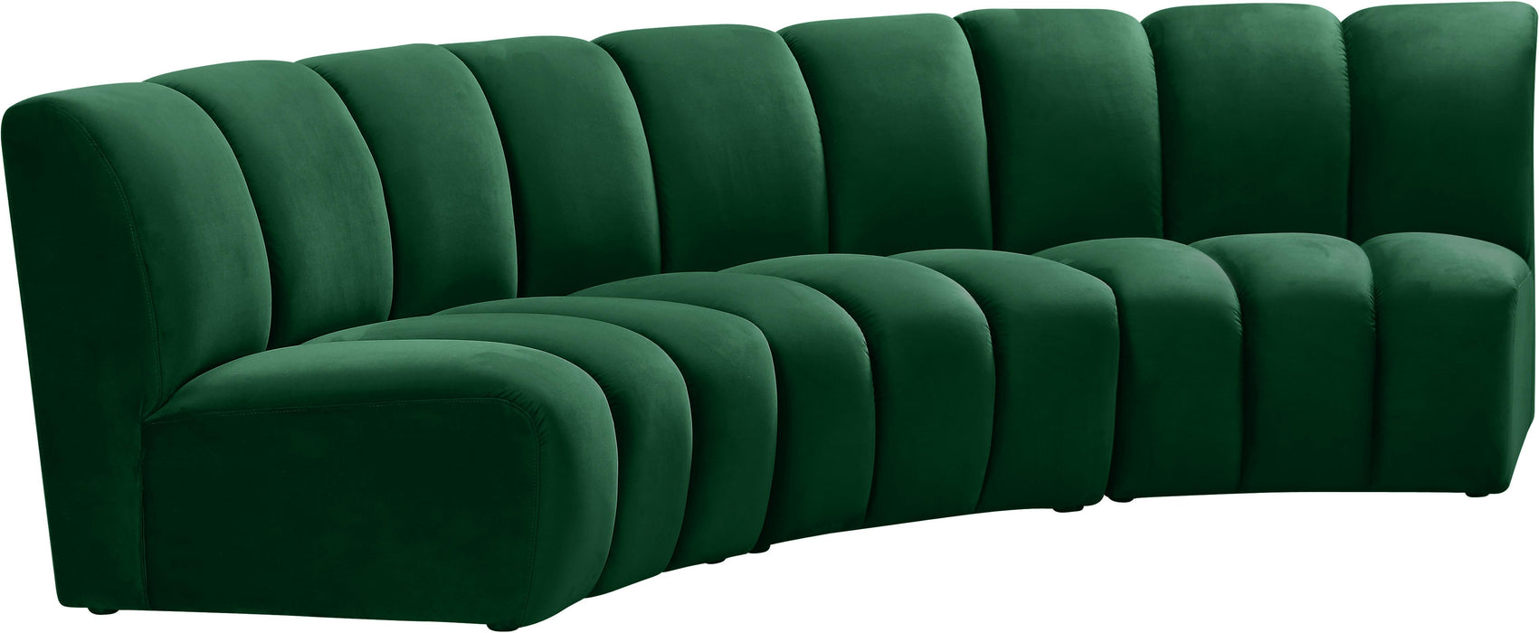 Infinity Green Velvet 3pc. Modular Sectional - Royal Furniture & Gifts (MI) - Multi Location