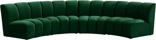 Infinity Green Velvet 4pc. Modular Sectional - Royal Furniture & Gifts (MI) - Multi Location