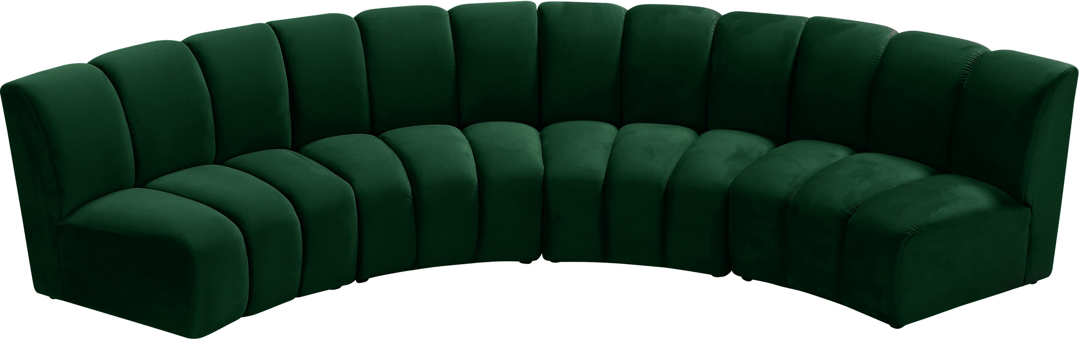 Infinity Green Velvet 4pc. Modular Sectional - Royal Furniture & Gifts (MI) - Multi Location