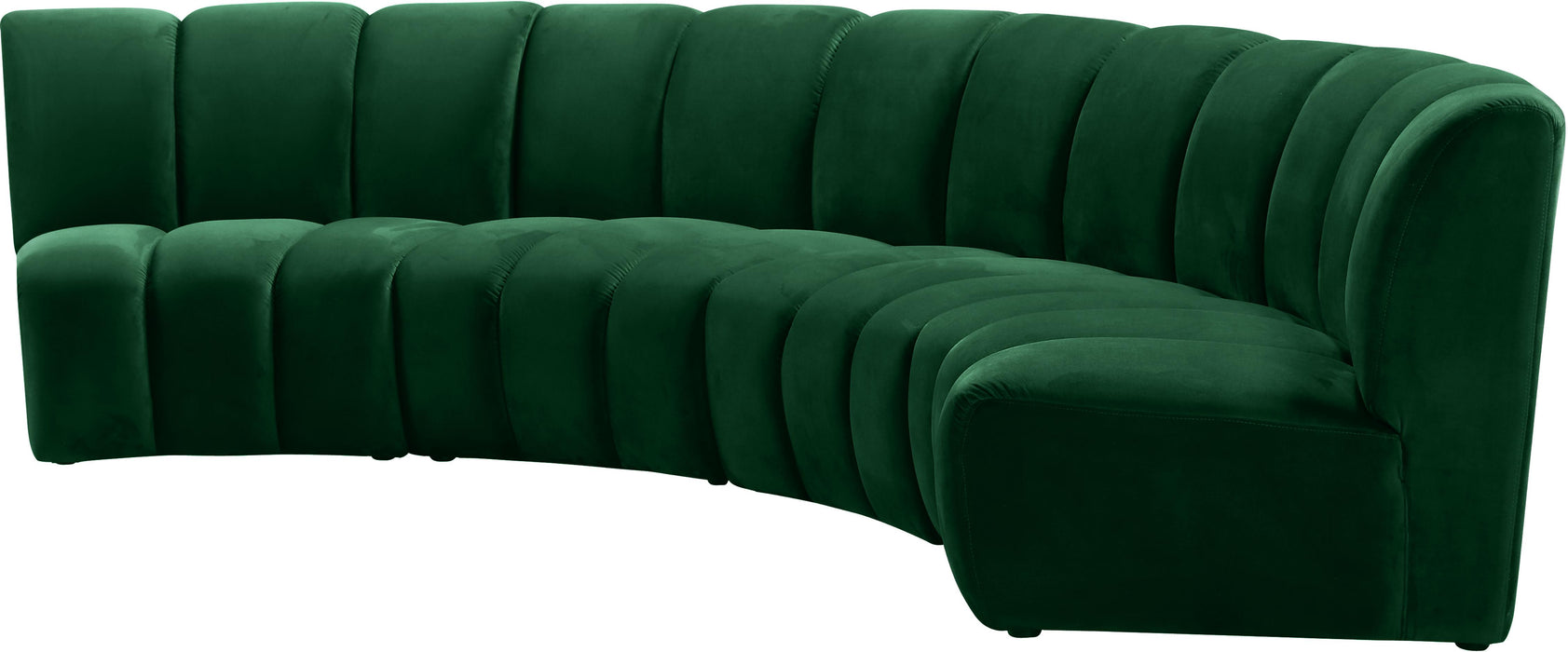 Infinity Green Velvet 4pc. Modular Sectional - Royal Furniture & Gifts (MI) - Multi Location