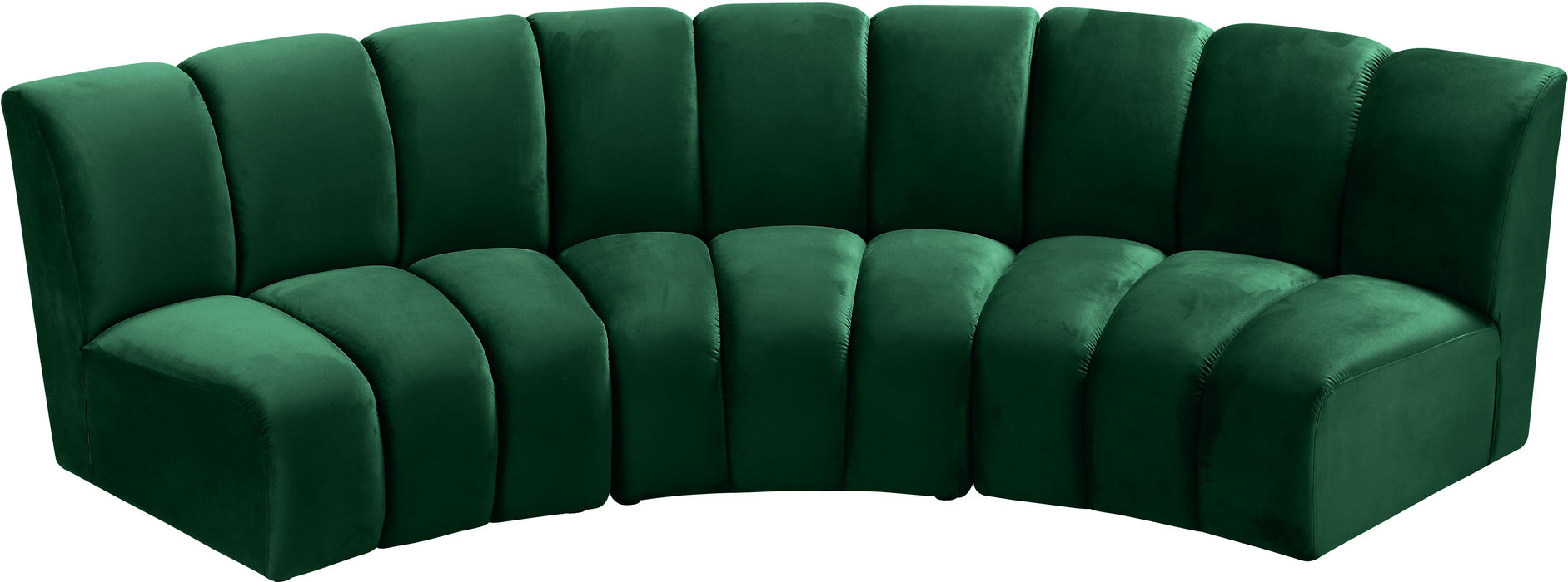 Infinity Green Velvet 3pc. Modular Sectional - Royal Furniture & Gifts (MI) - Multi Location