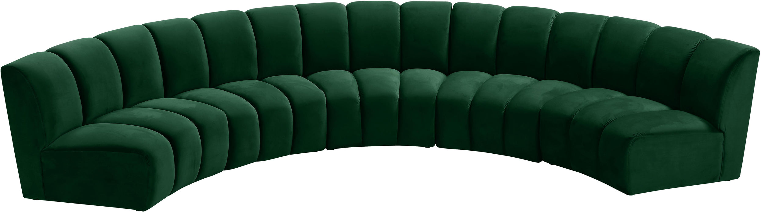Infinity Green Velvet 5pc. Modular Sectional - Royal Furniture & Gifts (MI) - Multi Location