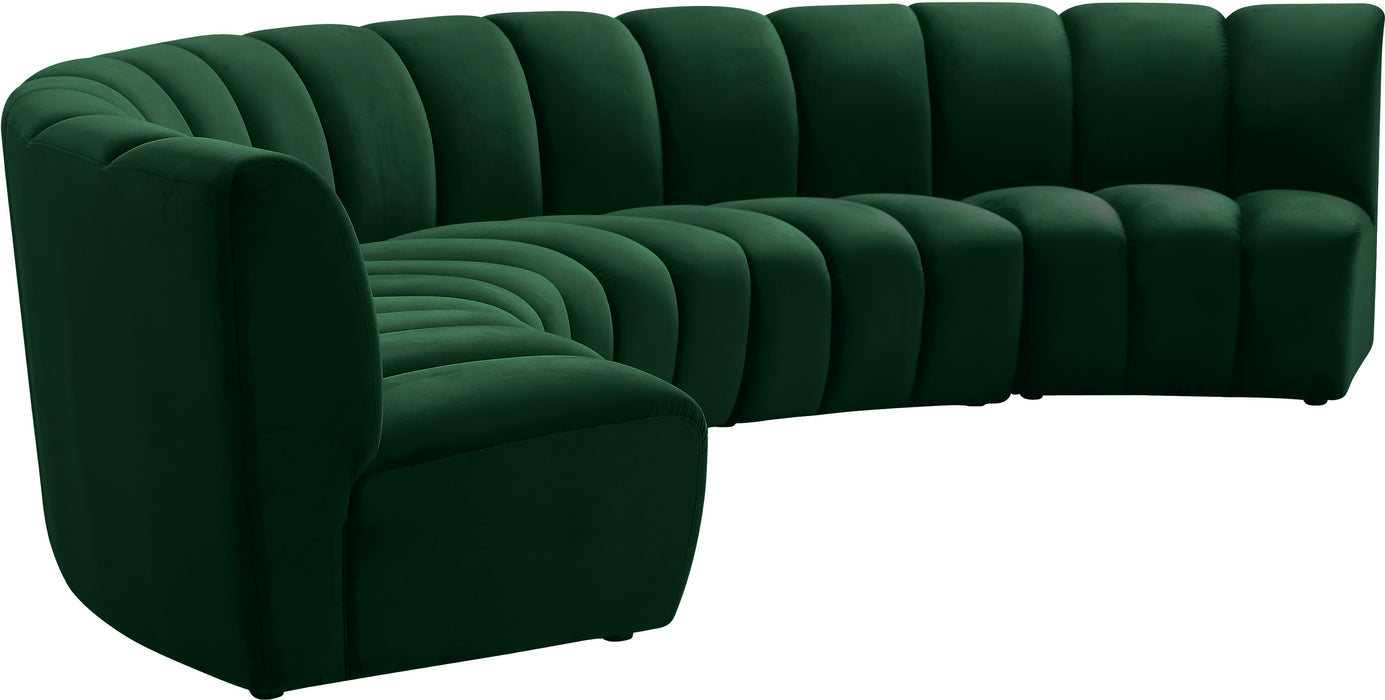 Infinity Green Velvet 5pc. Modular Sectional - Royal Furniture & Gifts (MI) - Multi Location